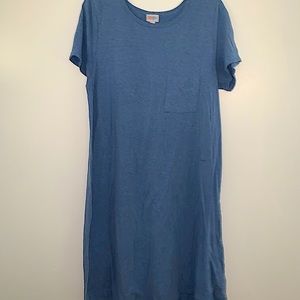 LulaRoe Blue XL Carly Dress